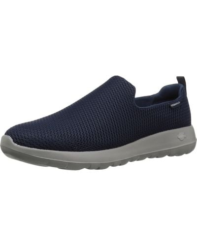 Skechers Go Max Clinched-athletic Mesh Double Gore Slip On Walking Shoe - Blue