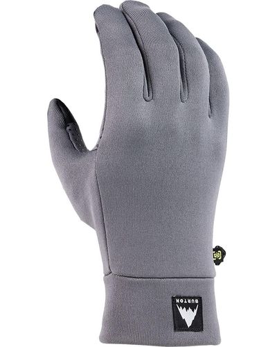 Burton Erwachsene Power Stretch Einsatz Handschuhe für kaltes Wetter - Grau