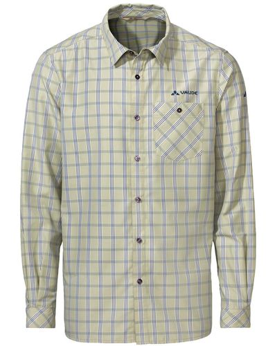 Vaude Hemd-Bluse Albsteig LS Shirt III Light Olive XXL - Grau
