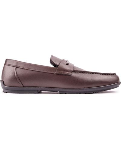 Calvin Klein S Loafers Shoes Brown 9 Uk - Purple