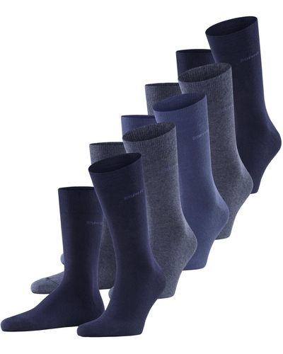Esprit Solid-mix Socks 5p Calcetines - Azul