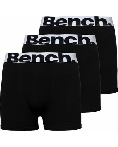Bench Everyday atmungsaktive Unterwäsche Essentials Multipack BoxerJerseyShorts - Schwarz