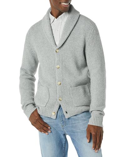 Amazon Essentials Long-sleeve Shawl Collar Cardigan - Grey