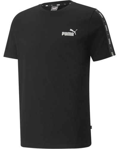 PUMA Ess+ Tape Tee T-Shirt - Noir