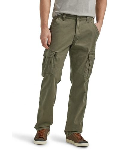 Wrangler Authentics Relaxed Fit Stretch Cargo Pant - Green