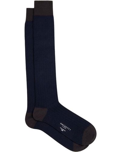 Hackett Merino Socks Long - Blue