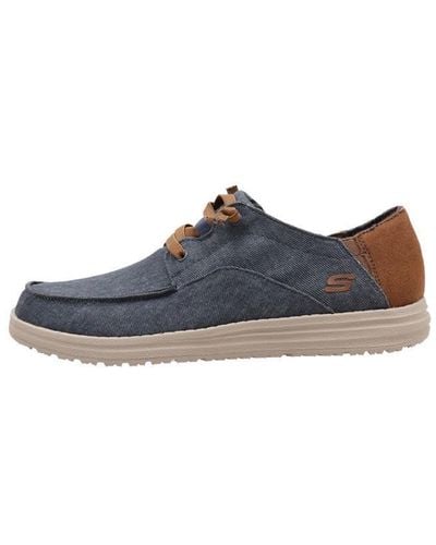 Skechers Relaxed Fit Melson Planon - Blauw