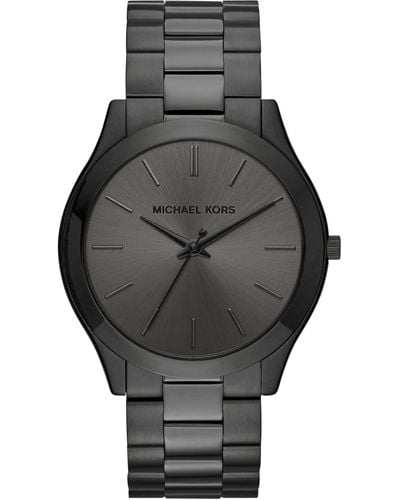 Michael Kors Slim Runway Black Watch Mk8507 - Gray