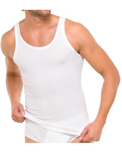 Schiesser Unterhemden 8er Pack - Weiß