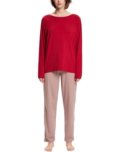 Esprit 103er1y321 Pyjama Set - Red