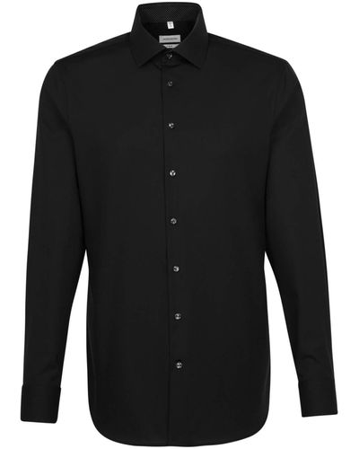 Esprit Textilkontor Walter Seidensticker Gmbh & Co. Kg X-slim Fit Shirt Met Lange Mouwen - Zwart