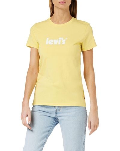 Levi's The Perfect Tee Camiseta Mujer Pineapple Slice - Amarillo