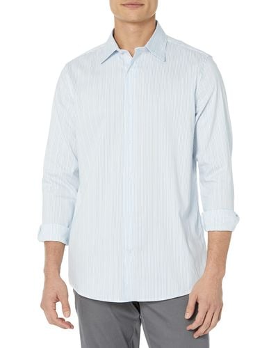Amazon Essentials Regular-fit Long-sleeve Stretch Dress Shirt - White