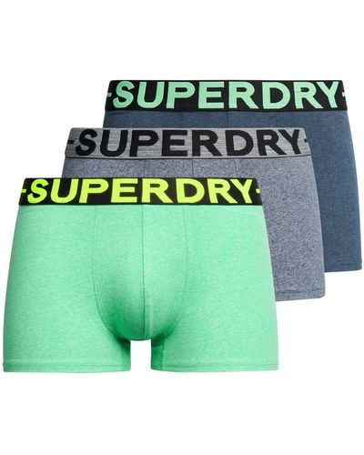 Superdry Trunk Triple Pack Boxershorts - Grün
