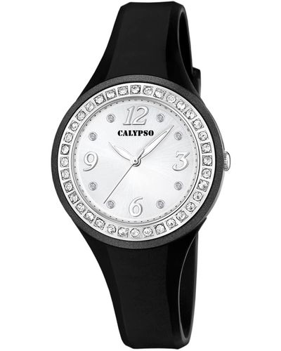 Calypso St. Barth Watches S Analogue Classic Quartz Watch With Plastic Strap K5567/f - Black