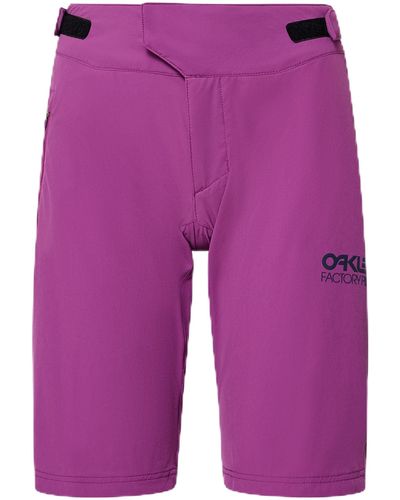 Oakley Wmns Factory Pilot Rc Short Pantaloncini - Viola
