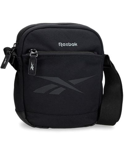 Reebok Newport Crossbody Bag Medium Black 17x22x6 Cm Polyester