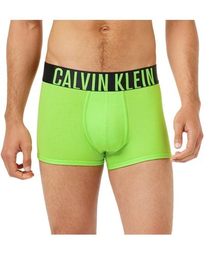 Calvin Klein Pantaloncino Boxer Uomo Confezione da 2 Cotone Elasticizzato - Verde