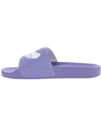 adidas Originals Shmoofoil Skate Style Slides - Purple