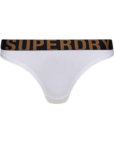 Superdry Large Logo Bikini Brief - Black
