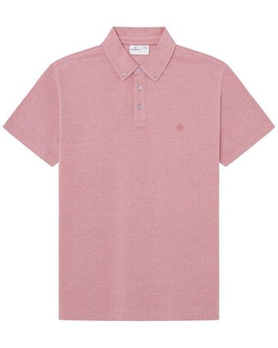 Springfield Reconsider Oxford Polo Daily IN Slim FIT Camisa - Rosa