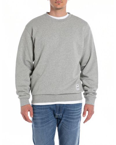 Replay Sweatshirt Sweater Regular fit - Grau
