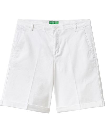 Benetton Bermuda 4cv0592g5 Shorts - Weiß
