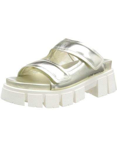 Love Moschino Sandalo Sandals - Metallic
