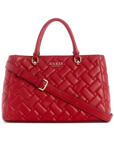 Guess Alanna Girlfriend Satchel - Red