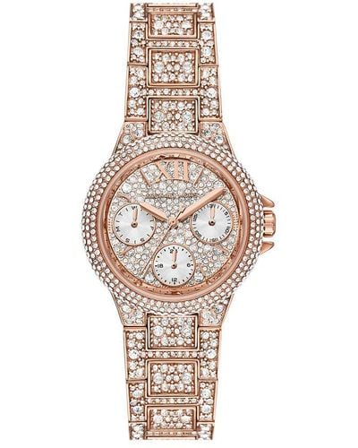Michael Kors Camille Quartz Watch with Stainless Steel Strap - Metallizzato
