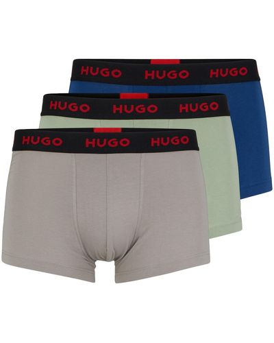 HUGO Boxer 3 Units XL - Grau