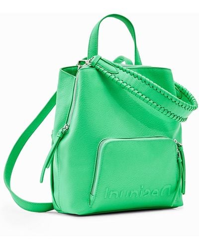 Desigual Small Multi-position Backpack - Green