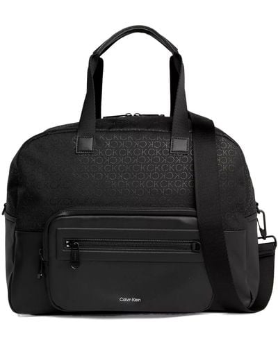 Calvin Klein Ck Elevated Weekender Mono Bag - Black