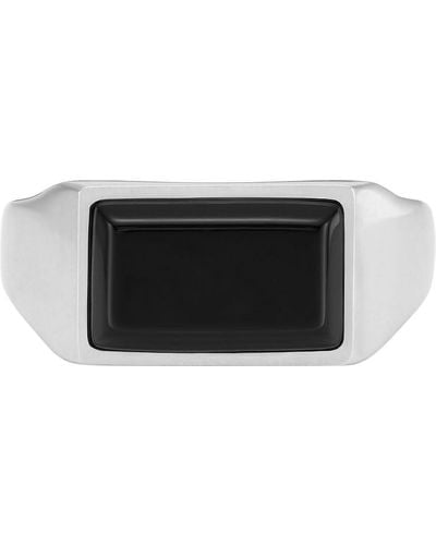 Fossil 32025869 Ring Stainless Steel Onyx - Black