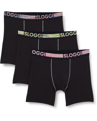 Sloggi Men Go Abc Natural H Short 6p Underwear - Black