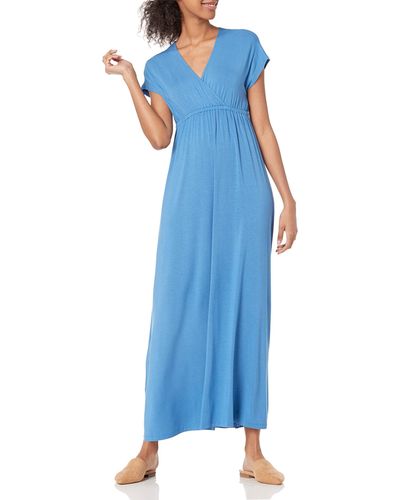 Amazon Essentials Waisted Maxi Dress - Blue