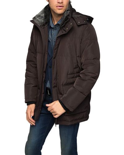Esprit Collection 105eo2g031-with Removable Fur Collar Jacket - Black