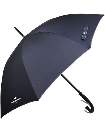 Tom Tailor Regenschirm Stockschirm Schirm Partnerschirm Automatik blau - Schwarz