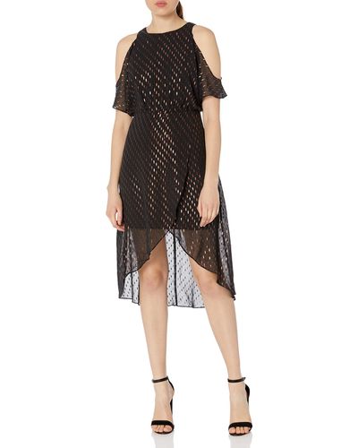 Ali & Jay You Can't Handle All This Sparkle Cold Shoulder Dress - Black