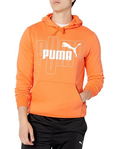 PUMA Graphic Hooded Sweatshirt - Orange
