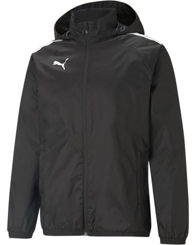 PUMA All Weather TeamLIGA-Chaqueta para Todo Tipo de Clima - Negro