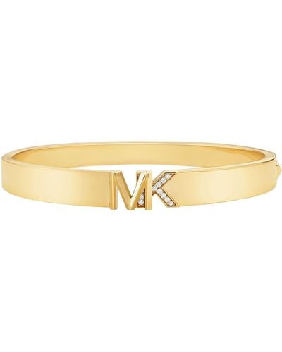 Michael Kors Premium Gold Tone Brass Bracelet For Mkj7966710 - Black