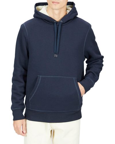 Amazon Essentials Sherpa-lined Pullover Hoodie Sweatshirt - Blue