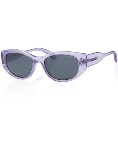 Superdry Sds 5007 Sunglasses 161 Purple Crystal/solid Smoke - Black
