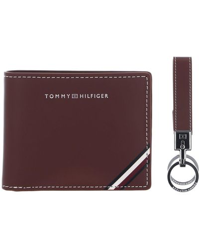 Tommy Hilfiger Gifting Mini CC Wallet and Keyfob Tan - Natur
