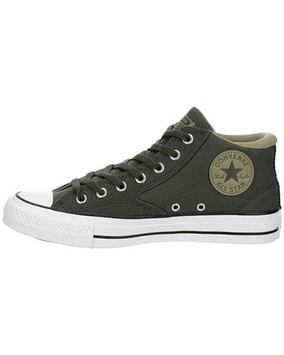 Converse Chuck Taylor All Star Malden Mid Canvas Sneaker – Schnürverschluss Stil – Höhlengrün/Mosy - Braun