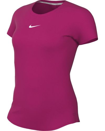 Nike W NK One DF SS Slim Top Haut à ches Courtes - Violet