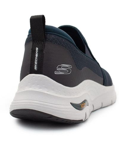Skechers Arch Fit Banlin Trainers,navy Mesh/synthetic/trim,10.5 Uk - Blue