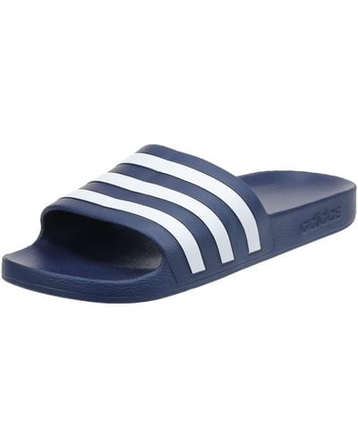 adidas Unisex Adult Adilette Aqua Slide Sandal - Blue