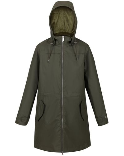 Regatta S Fantine Insulated Hooded Full Zip Jacket Coat - Green